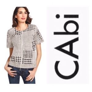 CAbi Black & White Coupe Bomber Jacket